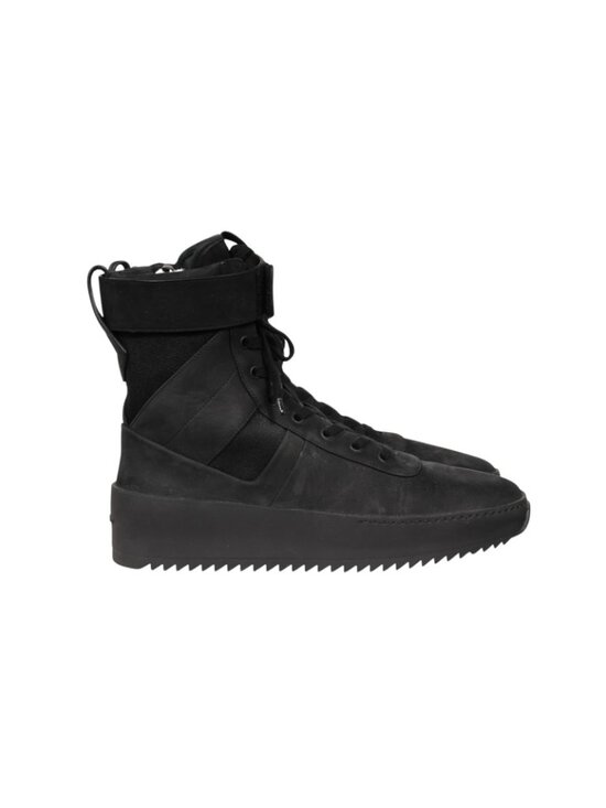 Fear of God Military Sneaker Size IT 42 US 9 Triple Black Suede Nylon High Top main image 7